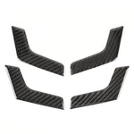 Adesivo decorativo in fibra di carbonio per pannello maniglia interna portiera auto da 4 pezzi per Mercedes-Benz W204, Door Inner Handle Panel