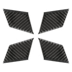 4 pezzi di adesivo decorativo in fibra di carbonio per maniglia interna della portiera dell'auto, pannello da polso, per Mercedes-Benz W204, Door Inner Handle Wrist Panel