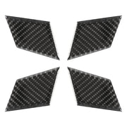 4 pezzi di adesivo decorativo in fibra di carbonio per maniglia interna della portiera dell'auto, pannello da polso, per Mercedes-Benz W204, Door Inner Handle Wrist Panel