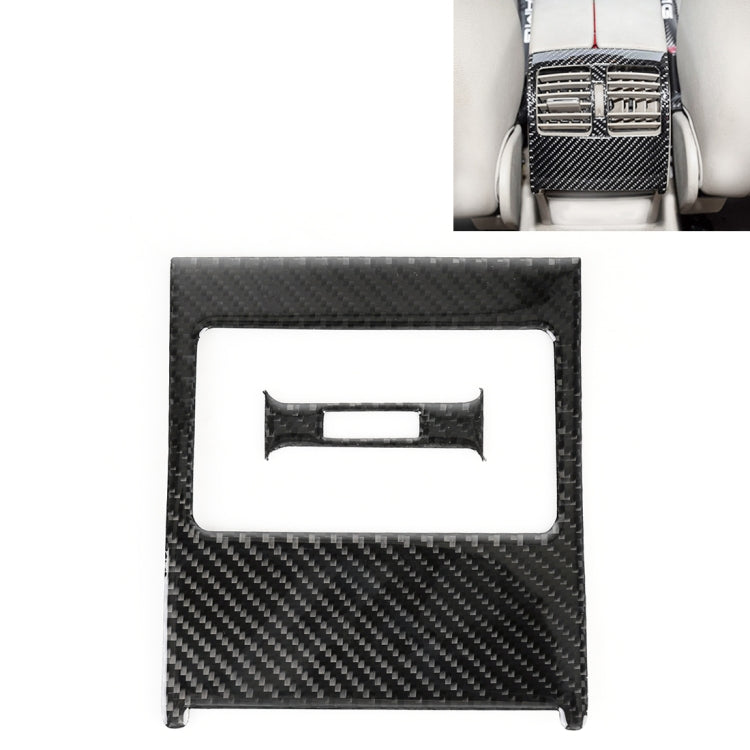 Adesivo decorativo in fibra di carbonio con telaio di uscita dell'aria posteriore per auto da 2 pezzi per Mercedes-Benz W204, Rear Air Outlet Frame