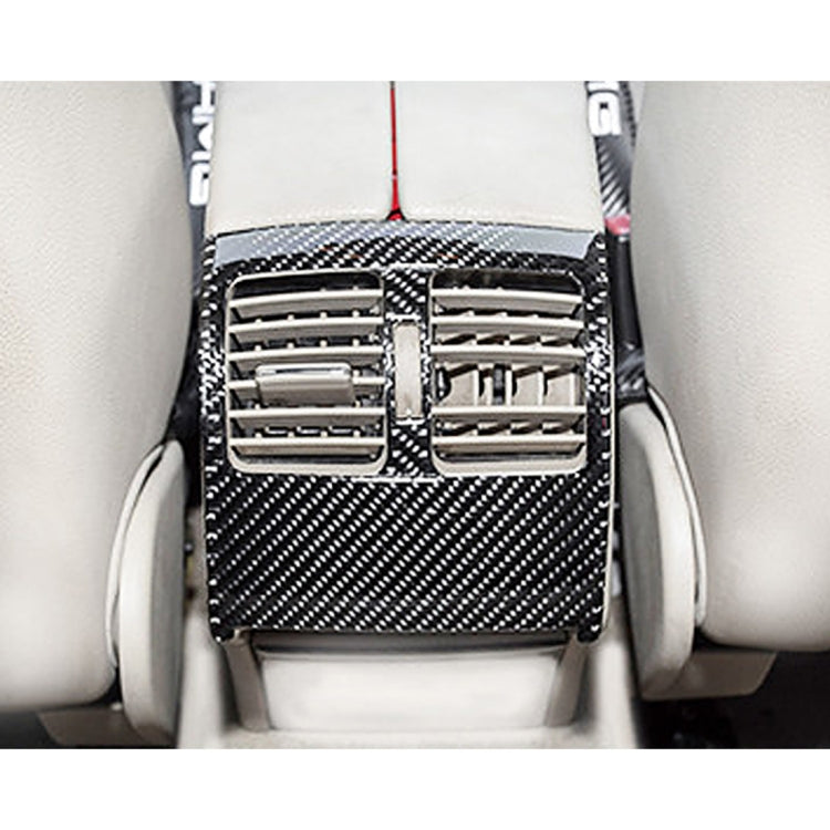 Adesivo decorativo in fibra di carbonio con telaio di uscita dell'aria posteriore per auto da 2 pezzi per Mercedes-Benz W204, Rear Air Outlet Frame