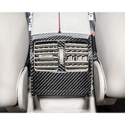 Adesivo decorativo in fibra di carbonio con telaio di uscita dell'aria posteriore per auto da 2 pezzi per Mercedes-Benz W204, Rear Air Outlet Frame