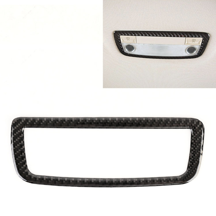 Adesivo decorativo in fibra di carbonio per pannello luminoso posteriore per auto per Mercedes-Benz W204, Rear Dome Light Panel