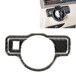 Adesivo decorativo in fibra di carbonio per pannello interruttori fari auto da 3 pezzi per Mercedes-Benz W204, Headlight Switch Panel