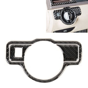 Adesivo decorativo in fibra di carbonio per pannello interruttori fari auto da 3 pezzi per Mercedes-Benz W204, Headlight Switch Panel
