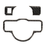Adesivo decorativo in fibra di carbonio per pannello interruttori fari auto da 3 pezzi per Mercedes-Benz W204, Headlight Switch Panel