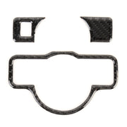 Adesivo decorativo in fibra di carbonio per pannello interruttori fari auto da 3 pezzi per Mercedes-Benz W204, Headlight Switch Panel