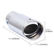 6046 Tubi di scarico in acciaio inossidabile per modifica marmitta per tubi di scarico per automobili (diametro interno 61 mm), 6046  61mm