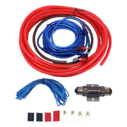 Kit cavi audio per amplificatore subwoofer di potenza in alluminio rivestito in rame da 1200 W 10 GA con portafusibile da 60 A, YH-4GA, YH-6GA, YH-8GA, YH-10GA