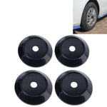 4 pezzi di accessori per lo styling dell'auto in plastica. Adesivo distintivo dell'emblema dell'auto. Coprimozzo della ruota. Copertura centrale