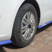 4 pezzi di accessori per lo styling dell'auto in plastica. Adesivo distintivo dell'emblema dell'auto. Coprimozzo della ruota. Copertura centrale
