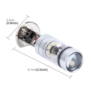 Fendinebbia per auto H1 100W 850 LM 7000K 20 SMD-2828-LED, DC 12-24V, H1