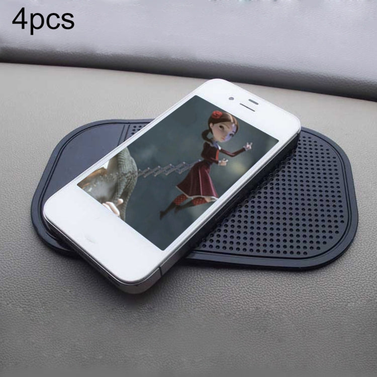 Tappetino super adesivo per tappetino antiscivolo per auto da 4 pezzi per telefono/GPS/MP4/MP3, Anti-Slip Mat