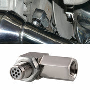 Sensore di ossigeno per auto da 90 gradi, distanziatore, luce del motore, controllo CEL, mini convertitore catalitico M18 x 1,5, 90 Degree