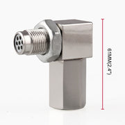Sensore di ossigeno per auto da 90 gradi, distanziatore, luce del motore, controllo CEL, mini convertitore catalitico M18 x 1,5, 90 Degree