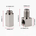 Sensore di ossigeno per auto da 90 gradi, distanziatore, luce del motore, controllo CEL, mini convertitore catalitico M18 x 1,5, 90 Degree