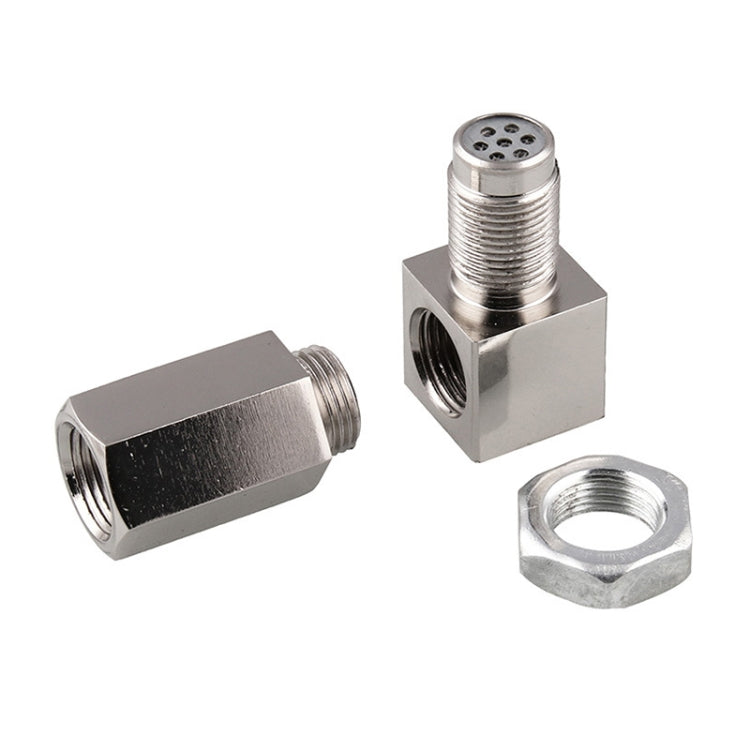 Sensore di ossigeno per auto da 90 gradi, distanziatore, luce del motore, controllo CEL, mini convertitore catalitico M18 x 1,5, 90 Degree