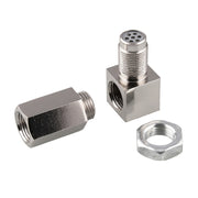 Sensore di ossigeno per auto da 90 gradi, distanziatore, luce del motore, controllo CEL, mini convertitore catalitico M18 x 1,5, 90 Degree