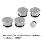 5 PZ Auto Modificata Collettore di Aspirazione Swirl Flap Blanks Collettore di Aspirazione Valvola Vite a Testa Cilindro X8R0077/55210202/55210201 per Alfa Romeo, For Alfa Romeo