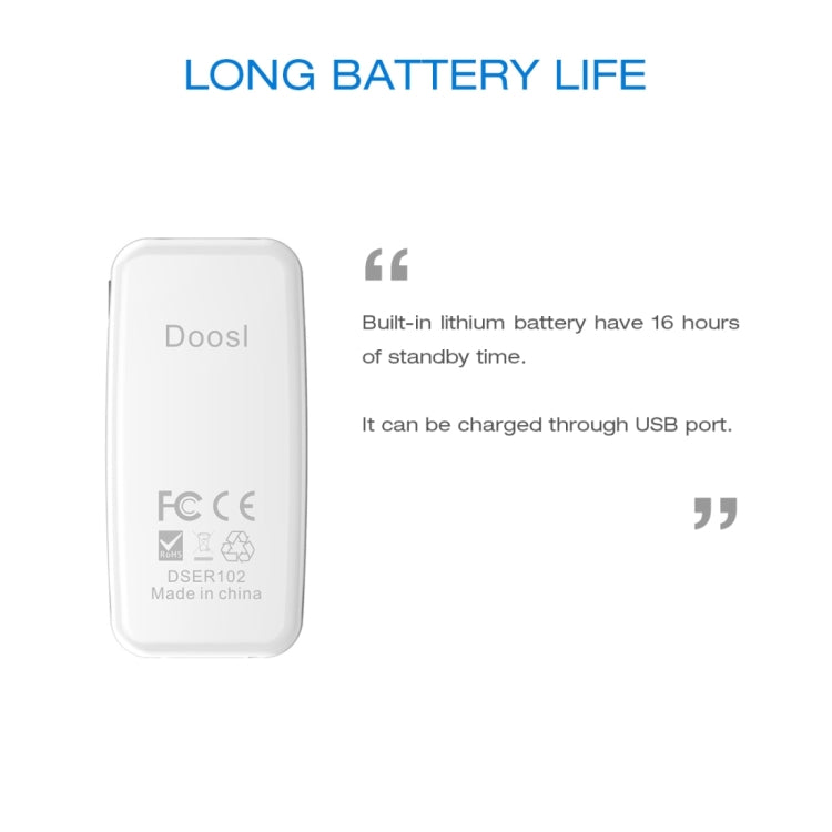 Doosl DSER102 Mini ricevitore musicale Bluetooth per auto con jack di ingresso stereo da 3,5 mm, DSER102