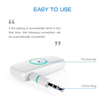 Doosl DSER102 Mini ricevitore musicale Bluetooth per auto con jack di ingresso stereo da 3,5 mm, DSER102