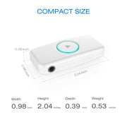 Doosl DSER102 Mini ricevitore musicale Bluetooth per auto con jack di ingresso stereo da 3,5 mm, DSER102