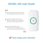 Doosl DSER102 Mini ricevitore musicale Bluetooth per auto con jack di ingresso stereo da 3,5 mm, DSER102