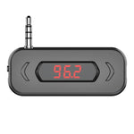 Doosl DSER116 Trasmettitore FM multifunzionale per auto, ricevitore musicale wireless con jack da 3,5 mm e display LCD, supporta chiamate in vivavoce, DSER116