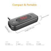 Doosl DSER116 Trasmettitore FM multifunzionale per auto, ricevitore musicale wireless con jack da 3,5 mm e display LCD, supporta chiamate in vivavoce, DSER116