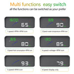 P9 HUD Misuratore digitale auto OBD2 3,6" multicolore
