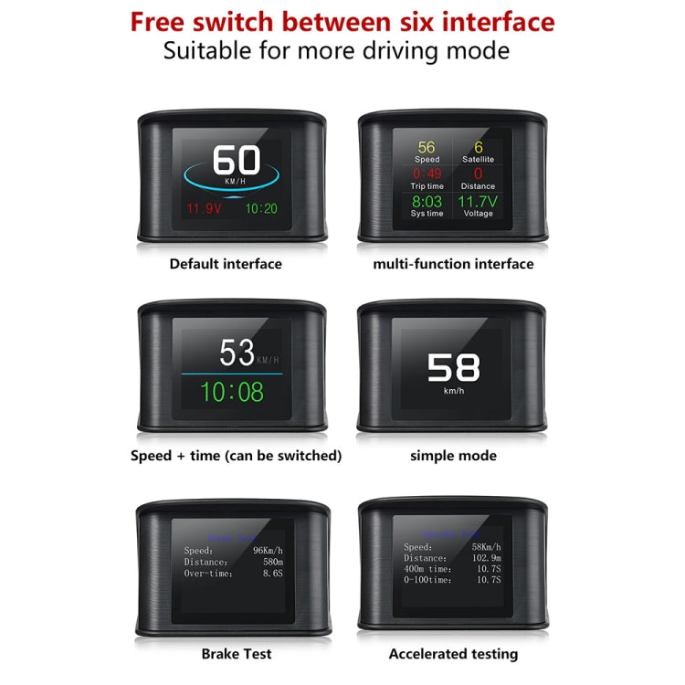 T600 HUD display digitale GPS auto 2,2" LCD TFT