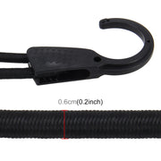 Corda di fissaggio per auto riutilizzabile Corda elastica regolabile per auto Ganci di stoccaggio per bagagliaio Corda di fissaggio per veicolo, lunghezza: 1,2 m