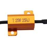 Resistore di carico decodificatore cancellazione errori Canbus per auto da 2 pezzi LED 25W 25 Ohm senza decodificatore lampeggiante, 25W 25 Ohm