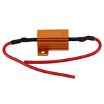 Resistore di carico decodificatore cancellazione errori Canbus per auto da 2 pezzi LED 25W 25 Ohm senza decodificatore lampeggiante, 25W 25 Ohm