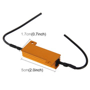 Resistore di carico decodificatore cancellatore errori Canbus per auto da 2 pezzi LED 50W 6 Ohm senza decodificatore lampeggiante, 50W 6 Ohm