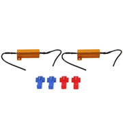 Resistore di carico decodificatore cancellatore errori Canbus per auto da 2 pezzi LED 50W 6 Ohm senza decodificatore lampeggiante, 50W 6 Ohm