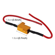 Resistore di carico decodificatore cancellatore errori Canbus per auto da 2 pezzi LED 10W 39 Ohm senza decodificatore lampeggiante, 10W 39 Ohm
