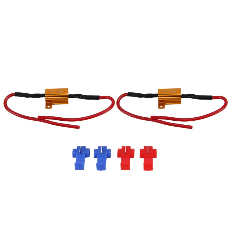 Resistore di carico decodificatore cancellatore errori Canbus per auto da 2 pezzi LED 10W 39 Ohm senza decodificatore lampeggiante, 10W 39 Ohm