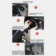 Coperchio del serbatoio del motore con tappo olio ABS modificato per auto per Jeep Wrangler JK 2007-2018, For Jeep Wrangler 2017-2018