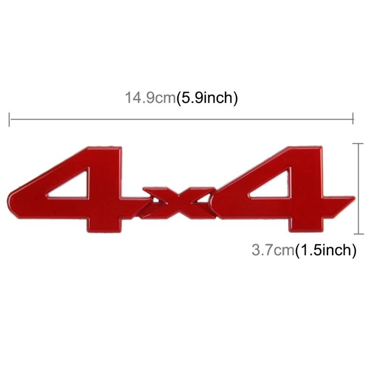 Adesivo per auto Adesivi per auto alla moda in metallo Auto Chrome Car Styling-coperture Accessori per personalità auto, 4X4 Sticker