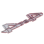 Adesivo per auto Adesivi per auto alla moda in metallo Auto Chrome Car Styling-coperture Accessori per personalità auto, 4X4 Sticker