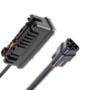 2 pezzi DC 12V 6W 400 LM 6000K Tri Circular Car DRL e luce di svolta (luce bianca + luce gialla), lunghezza cavo: 50 cm, DC 12V 6W 400 LM 6000K