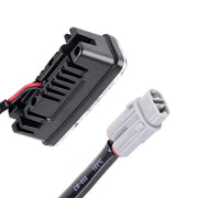 2 pezzi DC 12V 6W 400 LM 6000K Tri Circular Car DRL Lampada con luci bianche di marcia diurna, lunghezza cavo: 50 cm, DC 12V 6W 400 LM