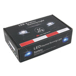 2 pezzi DC 12V 6W 400 LM 6000K Tri Circular Car DRL Lampada con luci bianche di marcia diurna, lunghezza cavo: 50 cm, DC 12V 6W 400 LM