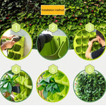 Vasi da fiori a parete verticali per balconi interni ed esterni per piante da parete Combinazione creativa di vasi da fiori in plastica in resina con vaso rimovibile