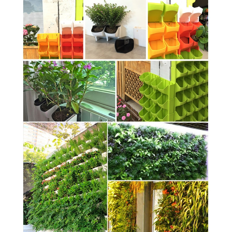 Vasi da fiori a parete verticali per balconi interni ed esterni per piante da parete Combinazione creativa di vasi da fiori in plastica in resina con vaso rimovibile