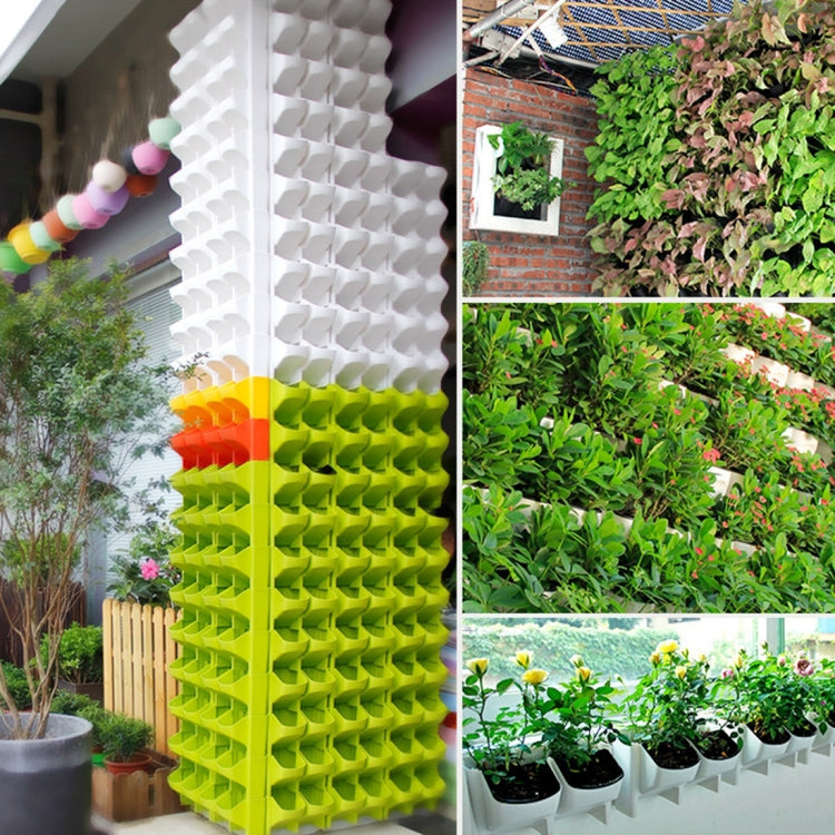 Vasi da fiori a parete verticali per balconi interni ed esterni per piante da parete Combinazione creativa di vasi da fiori in plastica in resina con vaso rimovibile