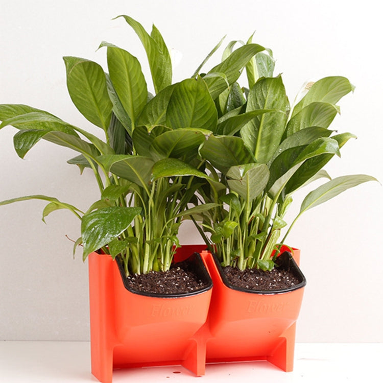 Vasi da fiori a parete verticali per balconi interni ed esterni per piante da parete Combinazione creativa di vasi da fiori in plastica in resina con vaso rimovibile