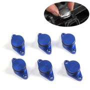 6 pezzi 33 mm Swirl Flap Flap Elimina rimozione tappi vuoti per BMW M57 (6 cilindri), 33mm (Red), 33mm (Blue), 33mm (Black), 33mm (Silver)