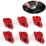 6 pezzi 33 mm Swirl Flap Flap Elimina rimozione tappi vuoti per BMW M57 (6 cilindri), 33mm (Red), 33mm (Blue), 33mm (Black), 33mm (Silver)